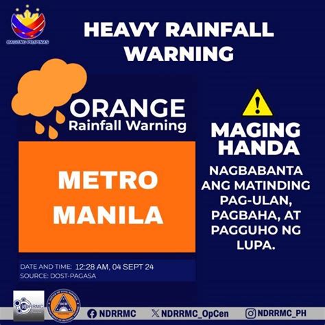 orange rainfall walang pasok|Muntinlupa, Pateros, Taguig suspend classes due to bad weather.